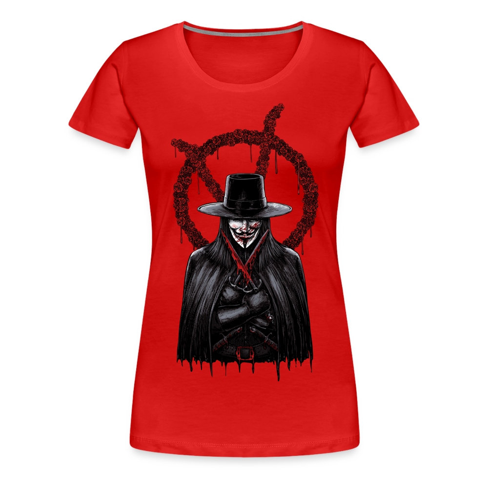 V - Women’s Premium T-Shirt - red