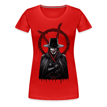 V - Women’s Premium T-Shirt - red