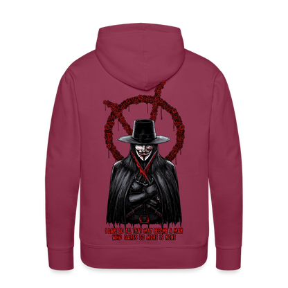 Vendetta - Men’s Premium Hoodie - burgundy