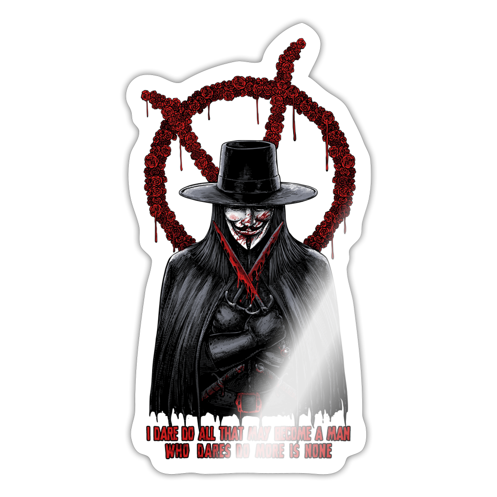 Vendetta - Sticker - white glossy