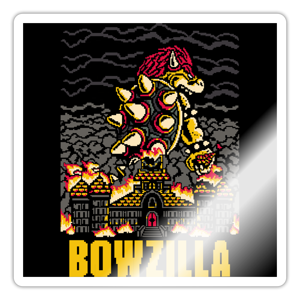 Bowzilla - Sticker - white glossy