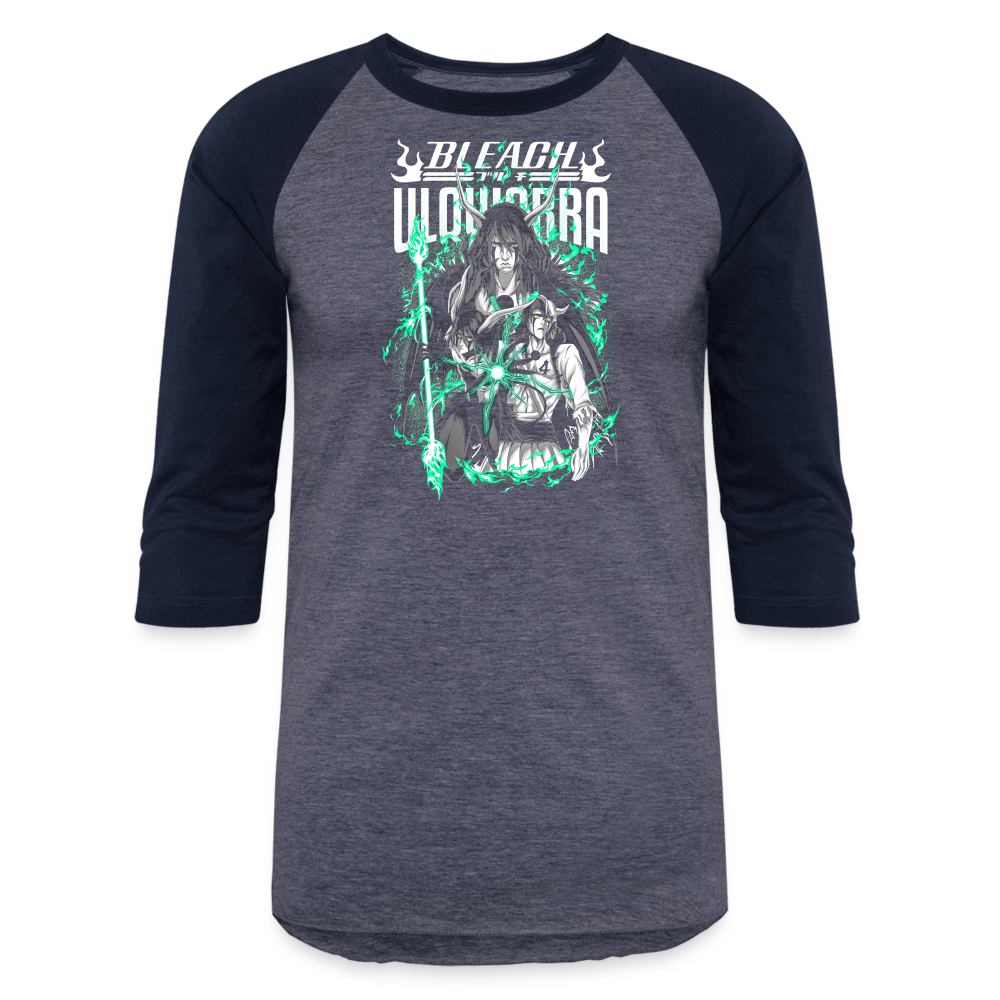 Ulquiorra - Baseball T-Shirt - heather blue/navy