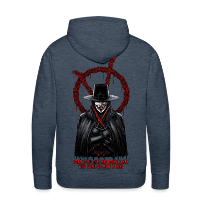 Vendetta - Men’s Premium Hoodie - heather denim