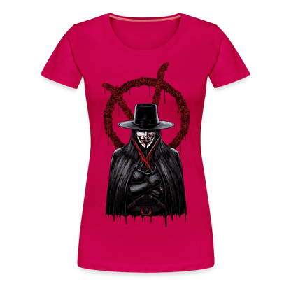 V - Women’s Premium T-Shirt - dark pink