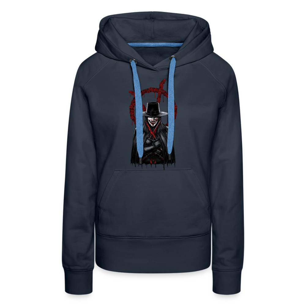 V - Women’s Premium Hoodie - navy