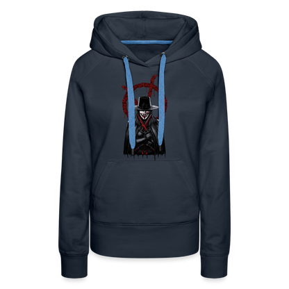 V - Women’s Premium Hoodie - navy