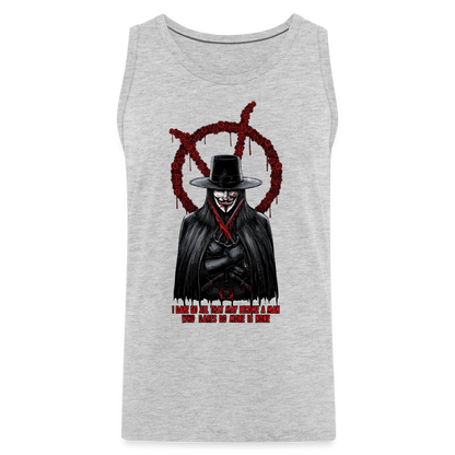 Vendetta - Men’s Premium Tank - heather gray