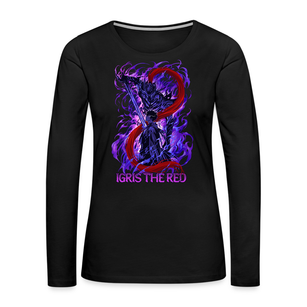 Igris The Red - Women's Premium Long Sleeve T-Shirt - black