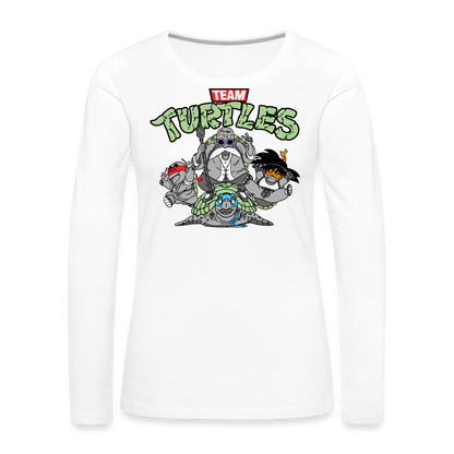 Let's Kick Shell! - Women's Premium Long Sleeve T-Shirt - white