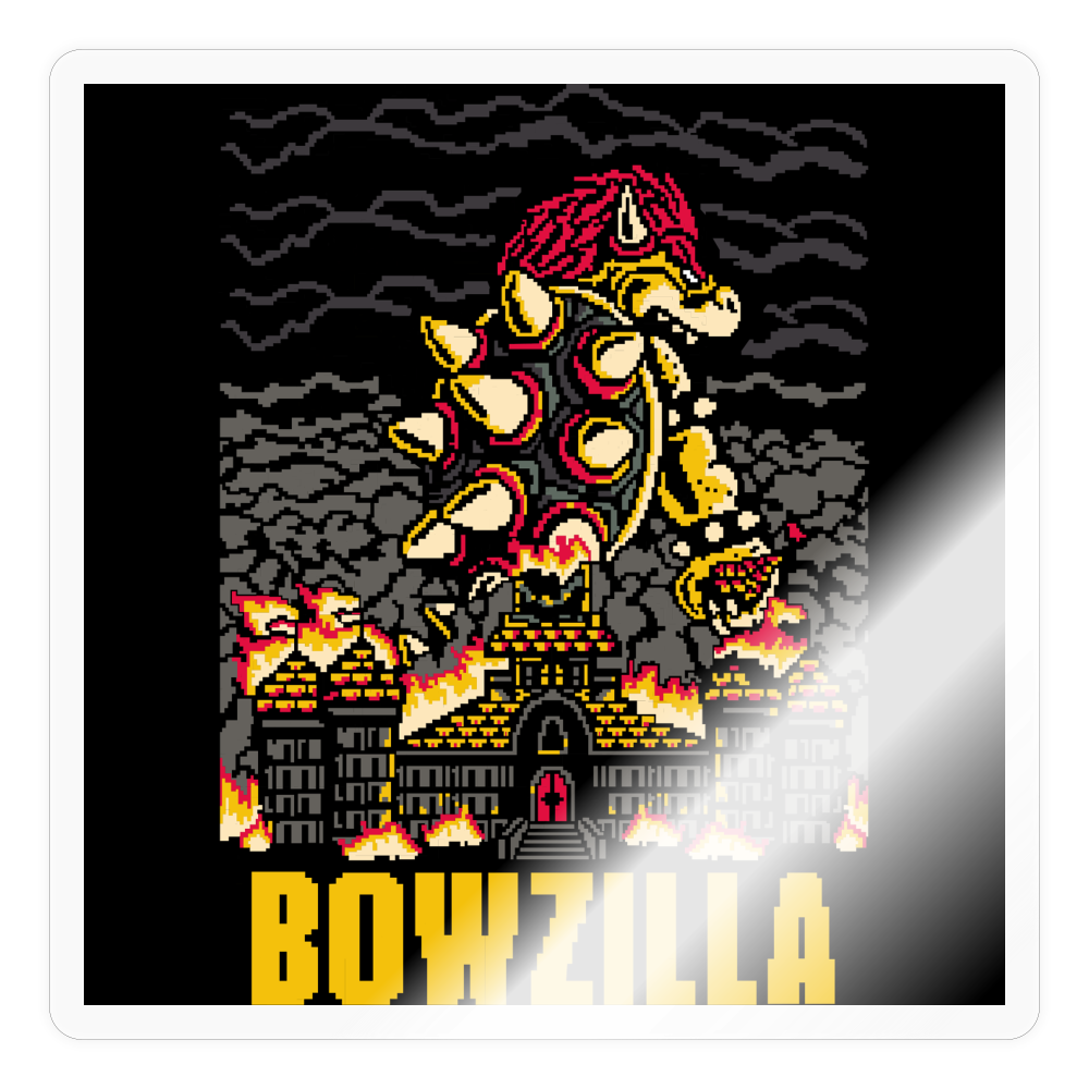 Bowzilla - Sticker - transparent glossy