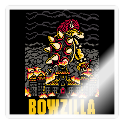 Bowzilla - Sticker - transparent glossy