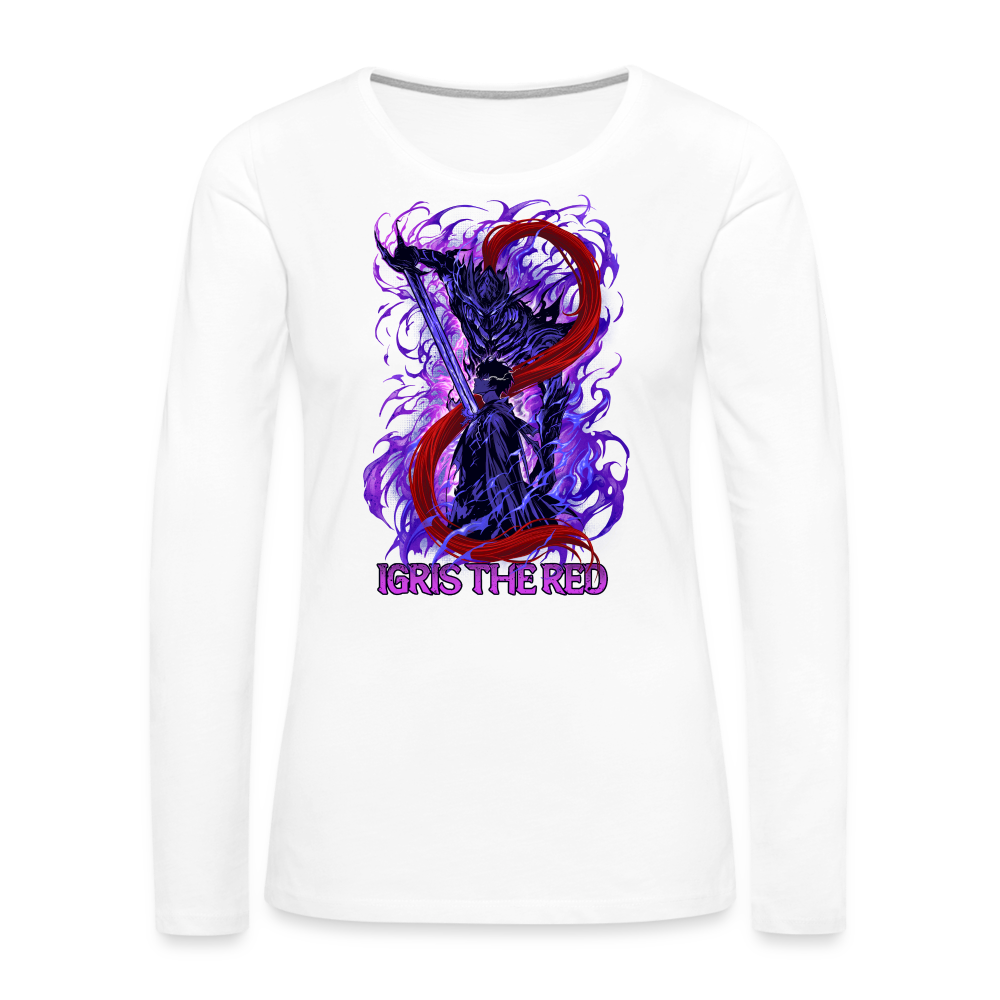 Igris The Red - Women's Premium Long Sleeve T-Shirt - white