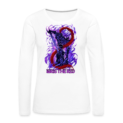 Igris The Red - Women's Premium Long Sleeve T-Shirt - white