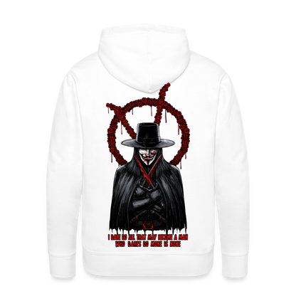 Vendetta - Men’s Premium Hoodie - white