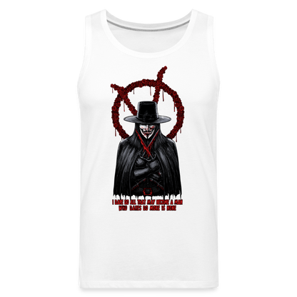 Vendetta - Men’s Premium Tank - white