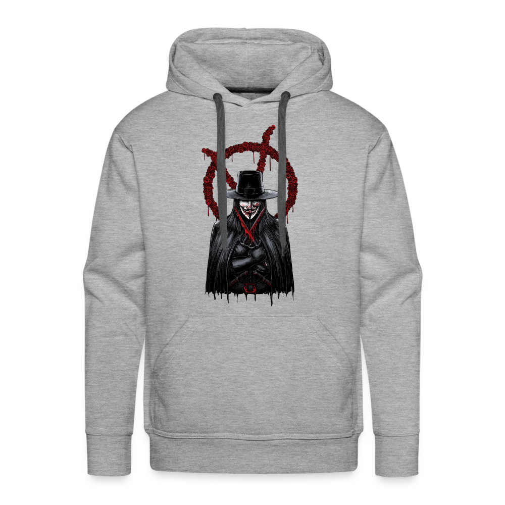 V - Men’s Premium Hoodie - heather grey