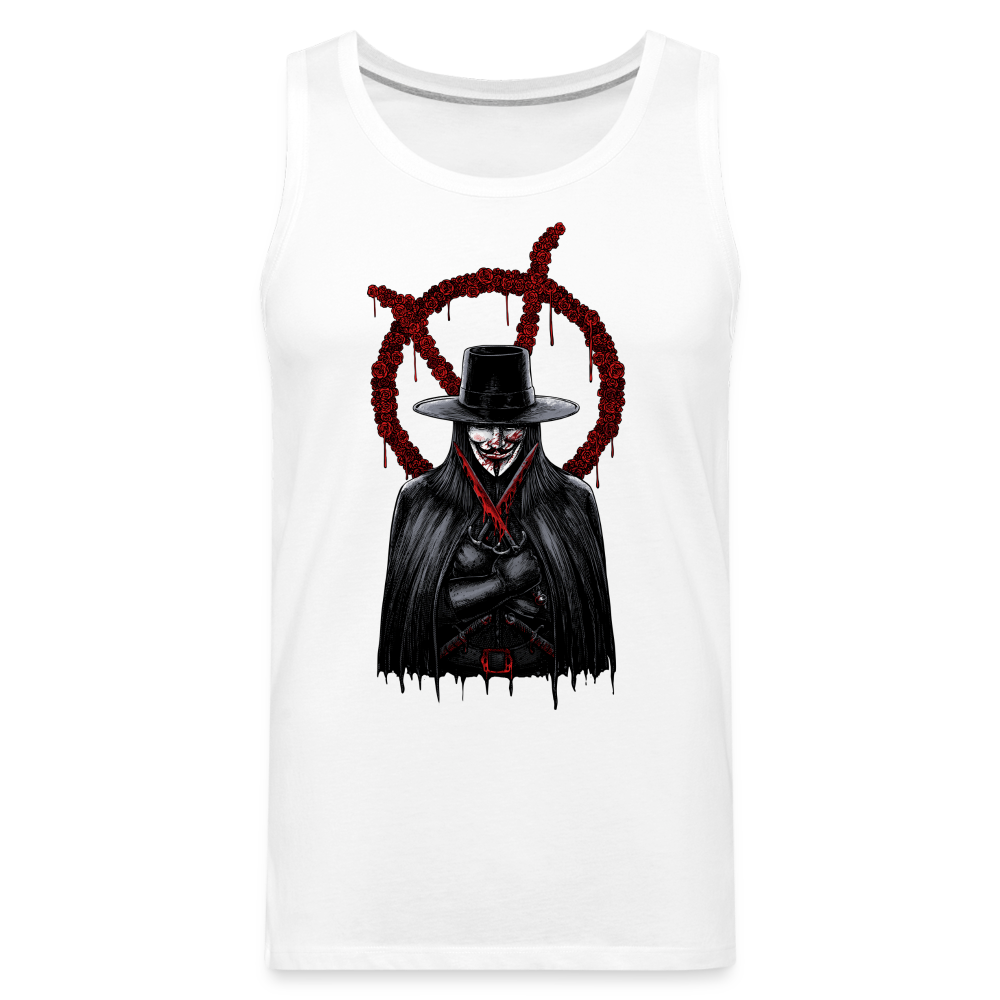 V - Men’s Premium Tank - white