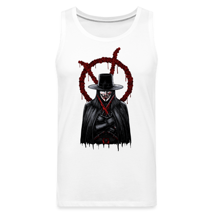 V - Men’s Premium Tank - white