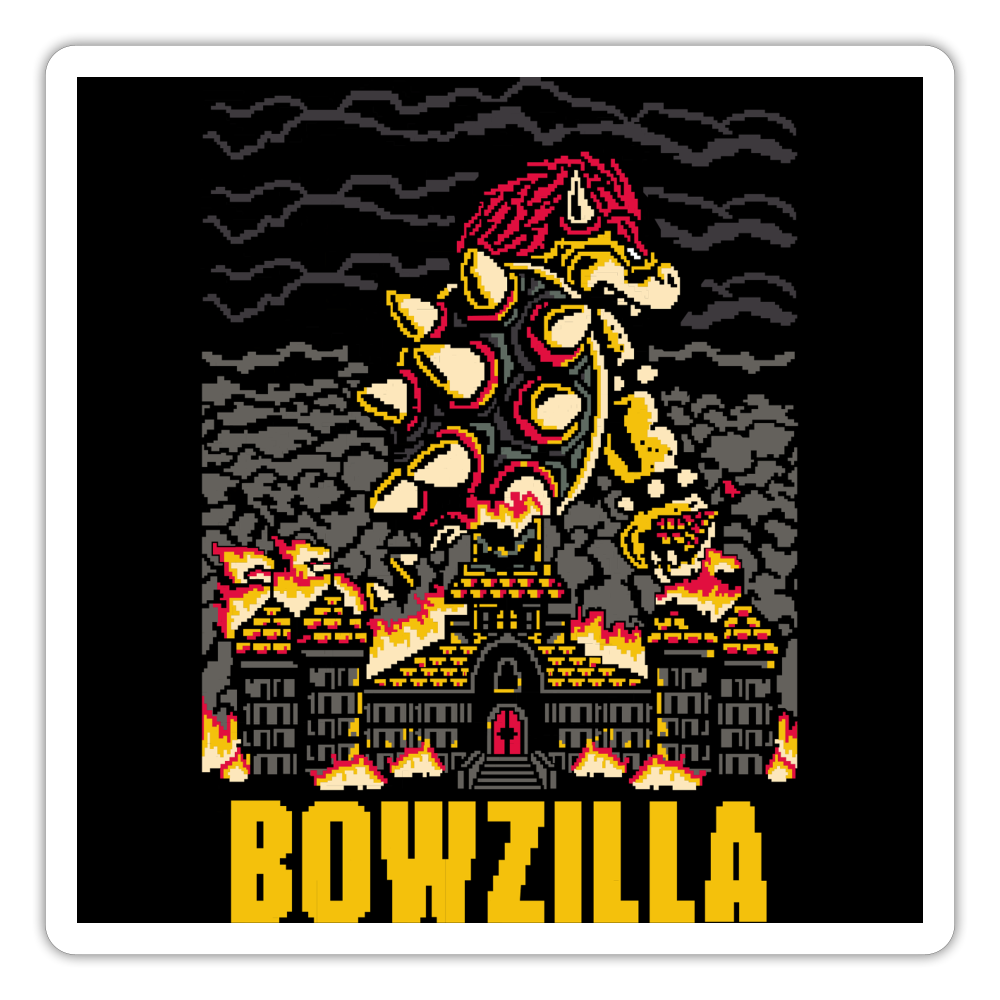 Bowzilla - Sticker - white matte