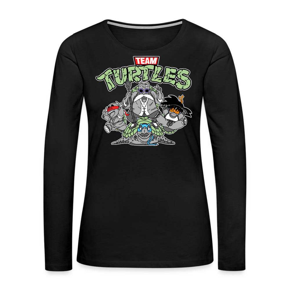 Let's Kick Shell! - Women's Premium Long Sleeve T-Shirt - black