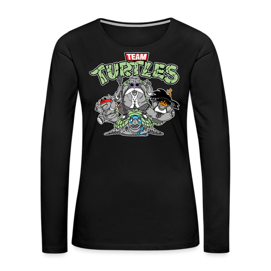 Let's Kick Shell! - Women's Premium Long Sleeve T-Shirt - black