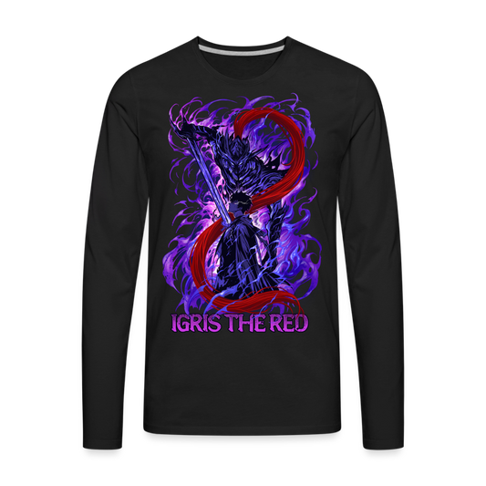 Igris The Red - Men's Premium Long Sleeve T-Shirt - black