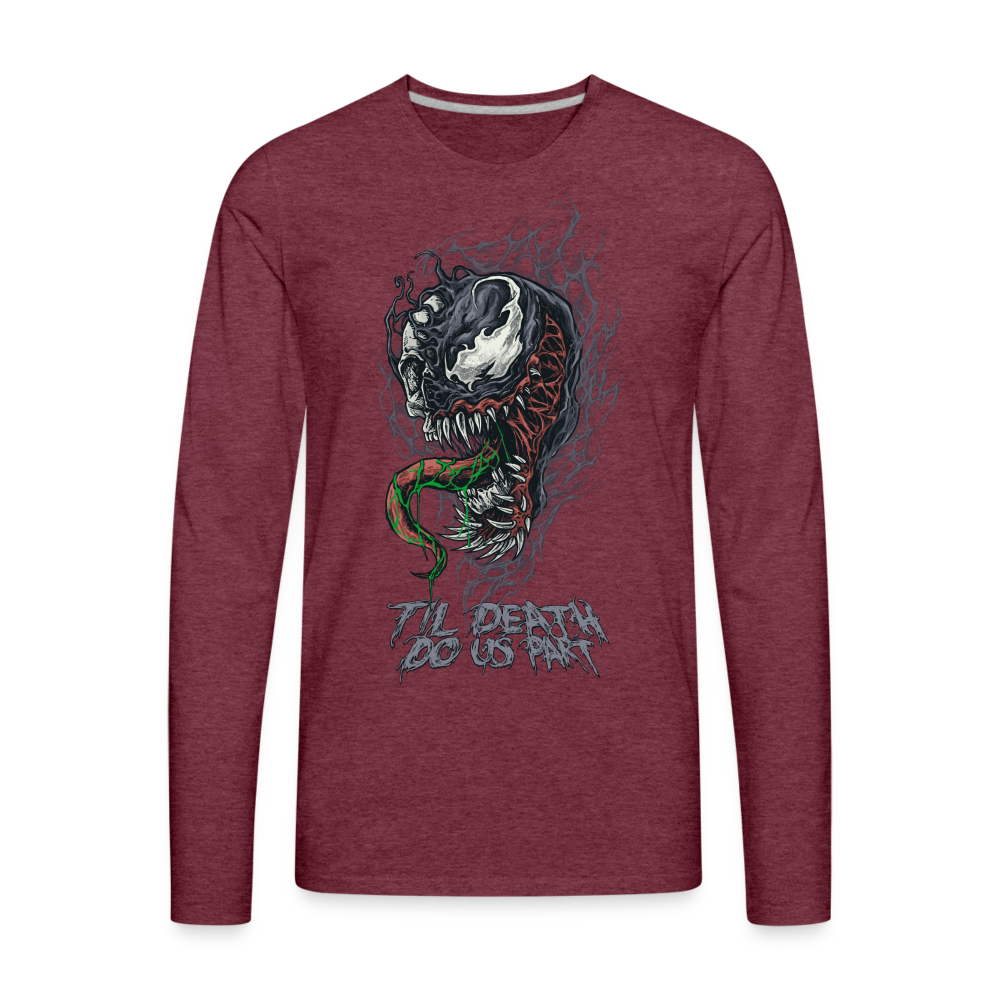 Til Death Do Us Part - Men's Premium Long Sleeve T-Shirt - heather burgundy