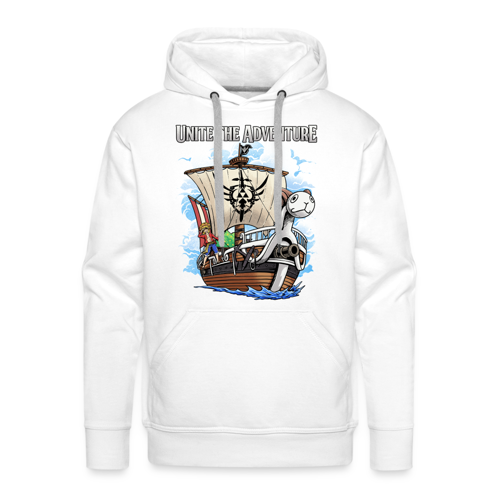 Unite The Adventure - Men’s Premium Hoodie - white