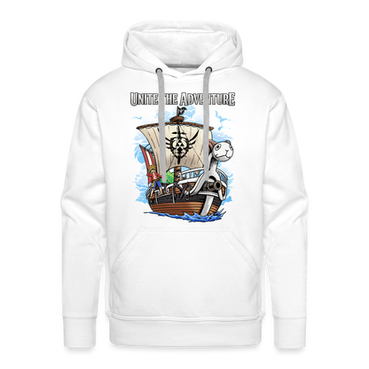 Unite The Adventure - Men’s Premium Hoodie - white