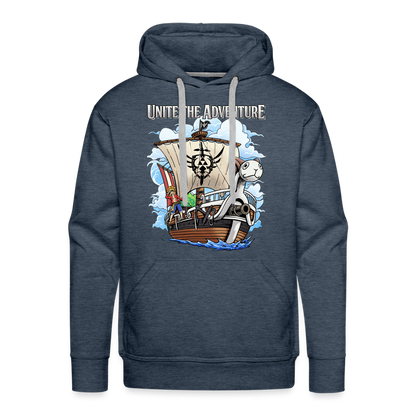 Unite The Adventure - Men’s Premium Hoodie - heather denim