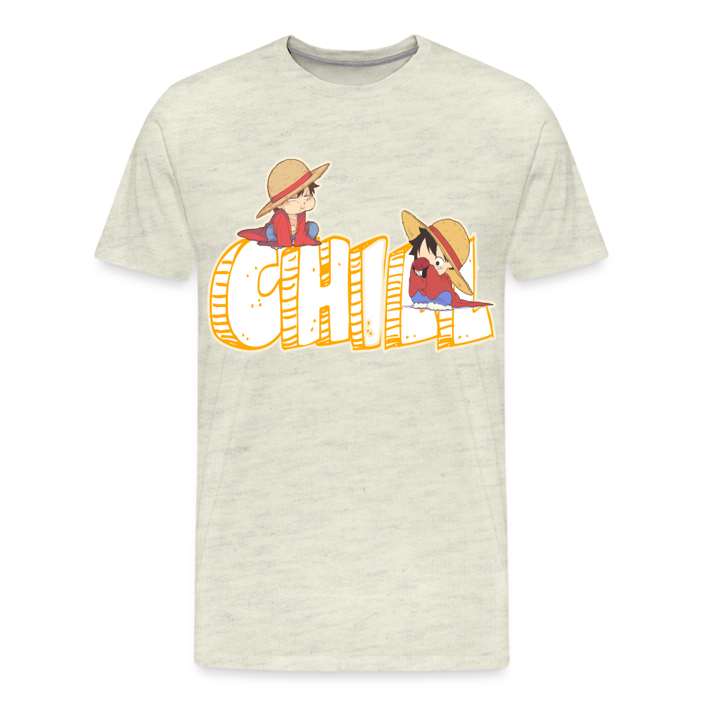 Luffy Chill - Men's Premium T-Shirt - heather oatmeal