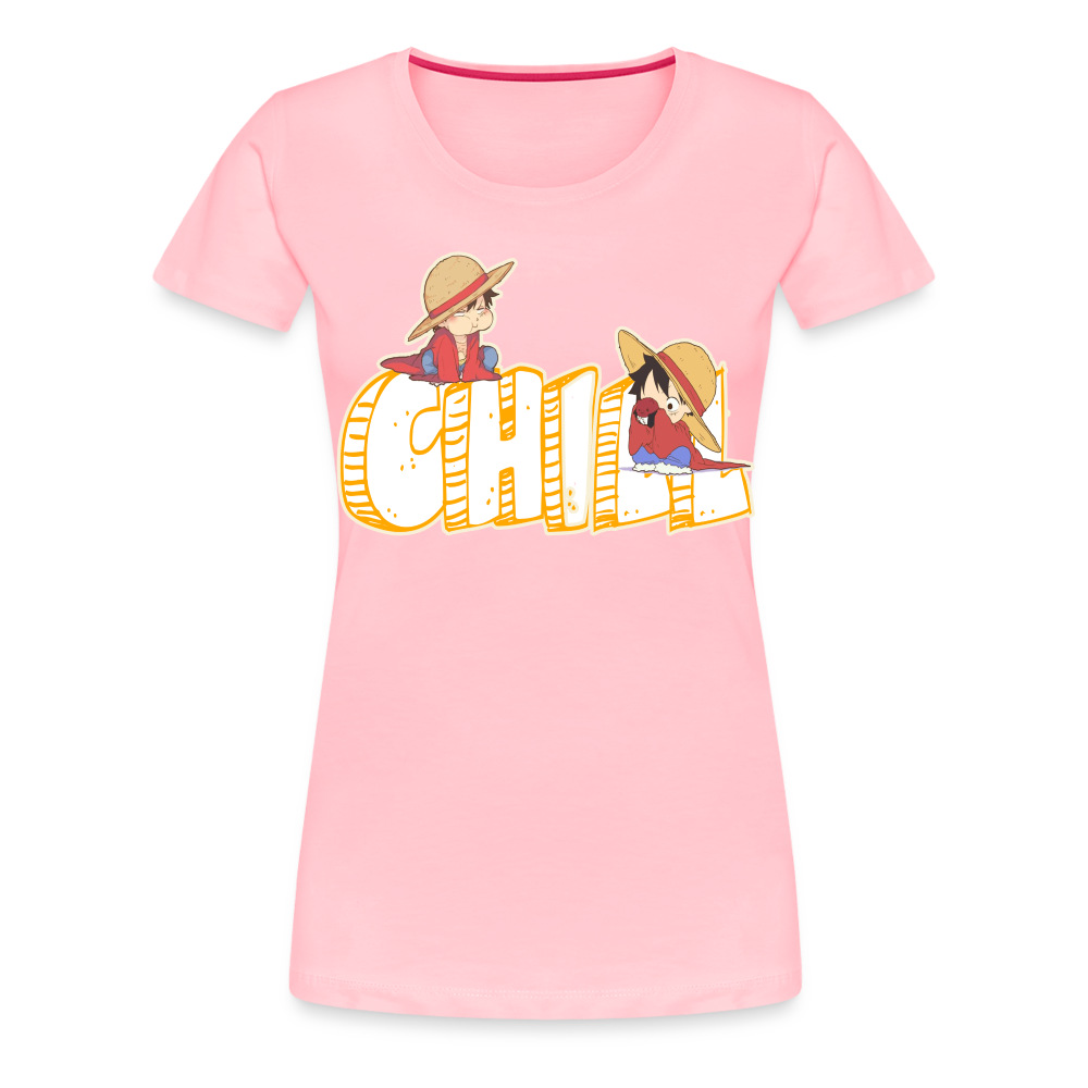 Luffy Chill - Women’s Premium T-Shirt - pink