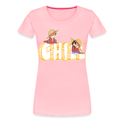 Luffy Chill - Women’s Premium T-Shirt - pink