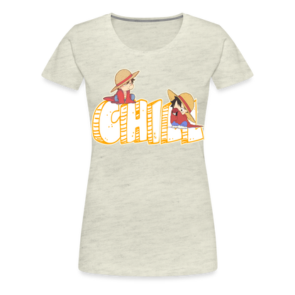 Luffy Chill - Women’s Premium T-Shirt - heather oatmeal