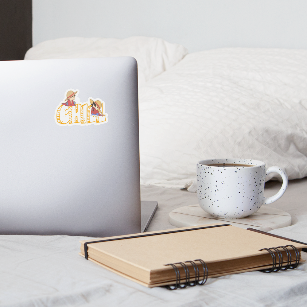 Luffy Chill - Sticker - white matte