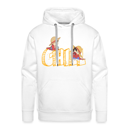 Luffy Chill - Men’s Premium Hoodie - white