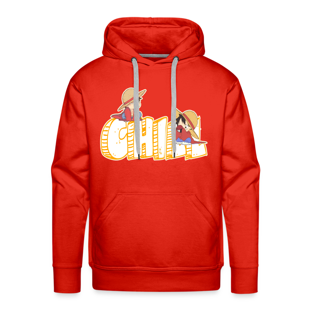 Luffy Chill - Men’s Premium Hoodie - red