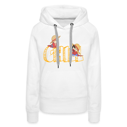 Luffy Chill - Women’s Premium Hoodie - white