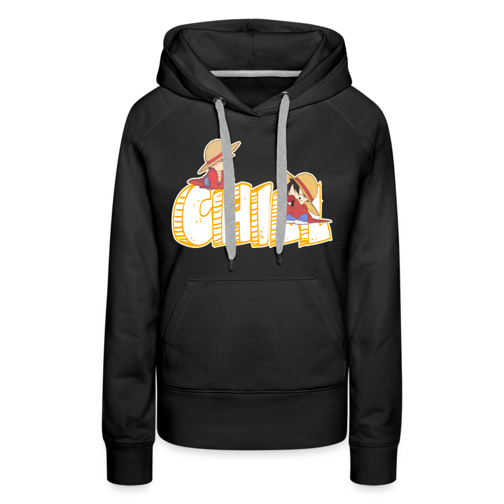 Luffy Chill - Women’s Premium Hoodie - black