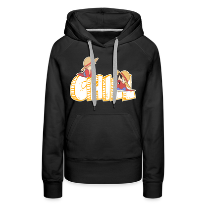 Luffy Chill - Women’s Premium Hoodie - black