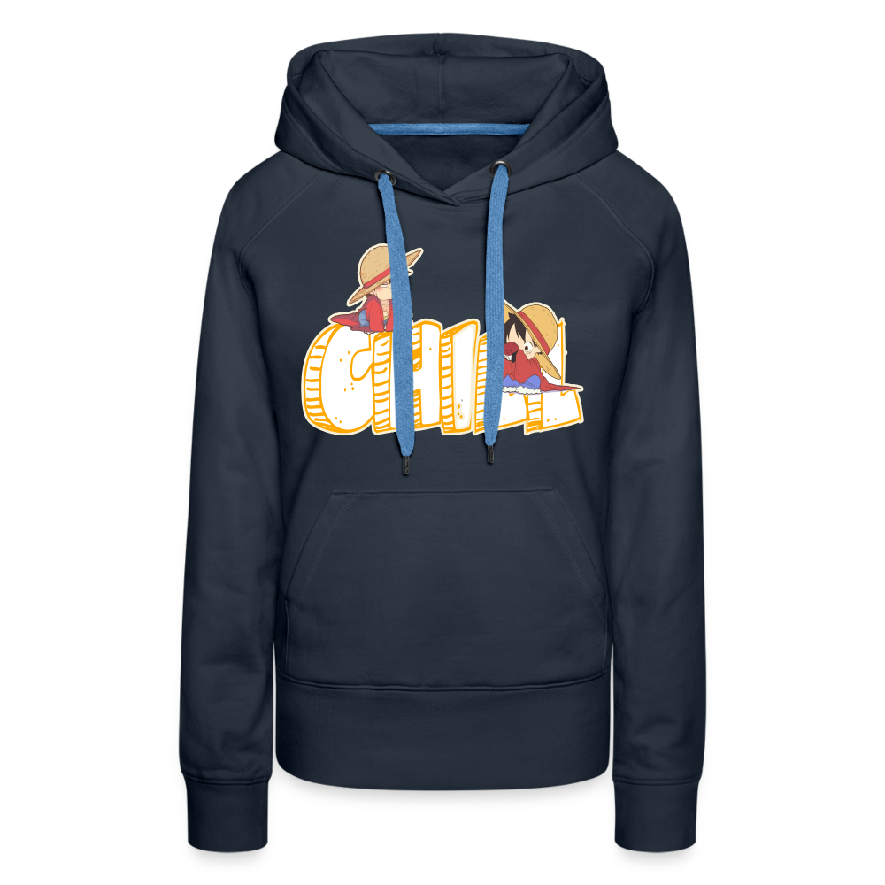 Luffy Chill - Women’s Premium Hoodie - navy