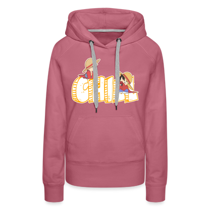 Luffy Chill - Women’s Premium Hoodie - mauve