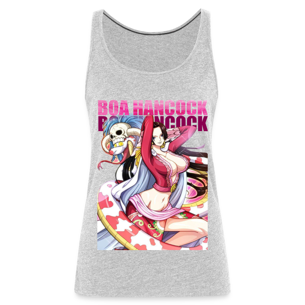 Boa Hancock - Women’s Premium Tank Top - heather gray