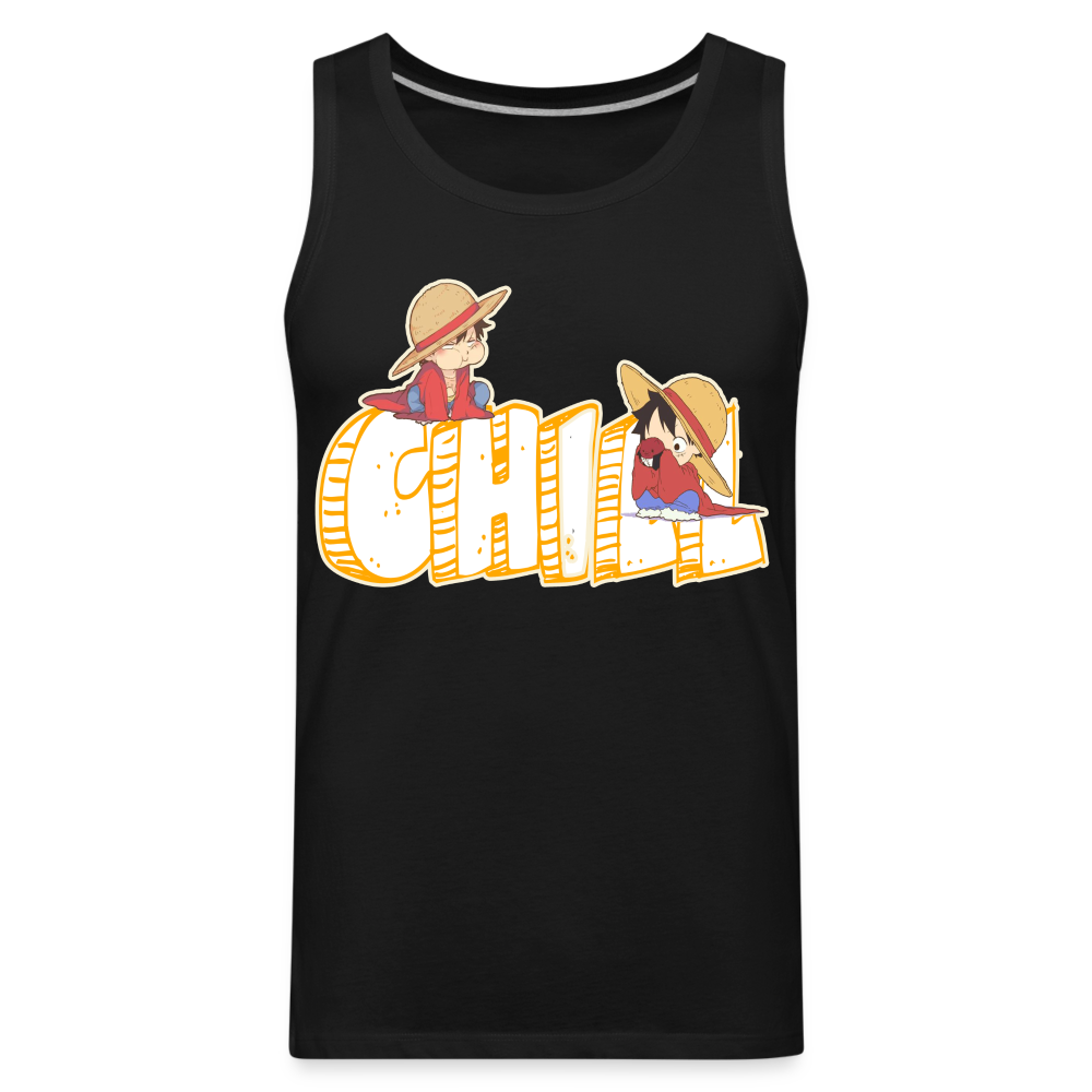 Luffy Chill - Men’s Premium Tank - black