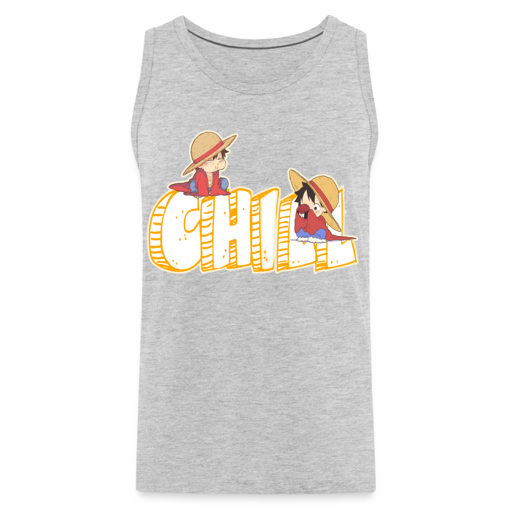 Luffy Chill - Men’s Premium Tank - heather gray