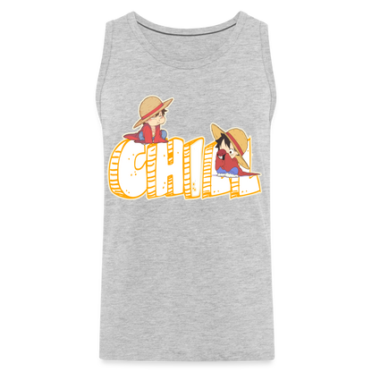 Luffy Chill - Men’s Premium Tank - heather gray