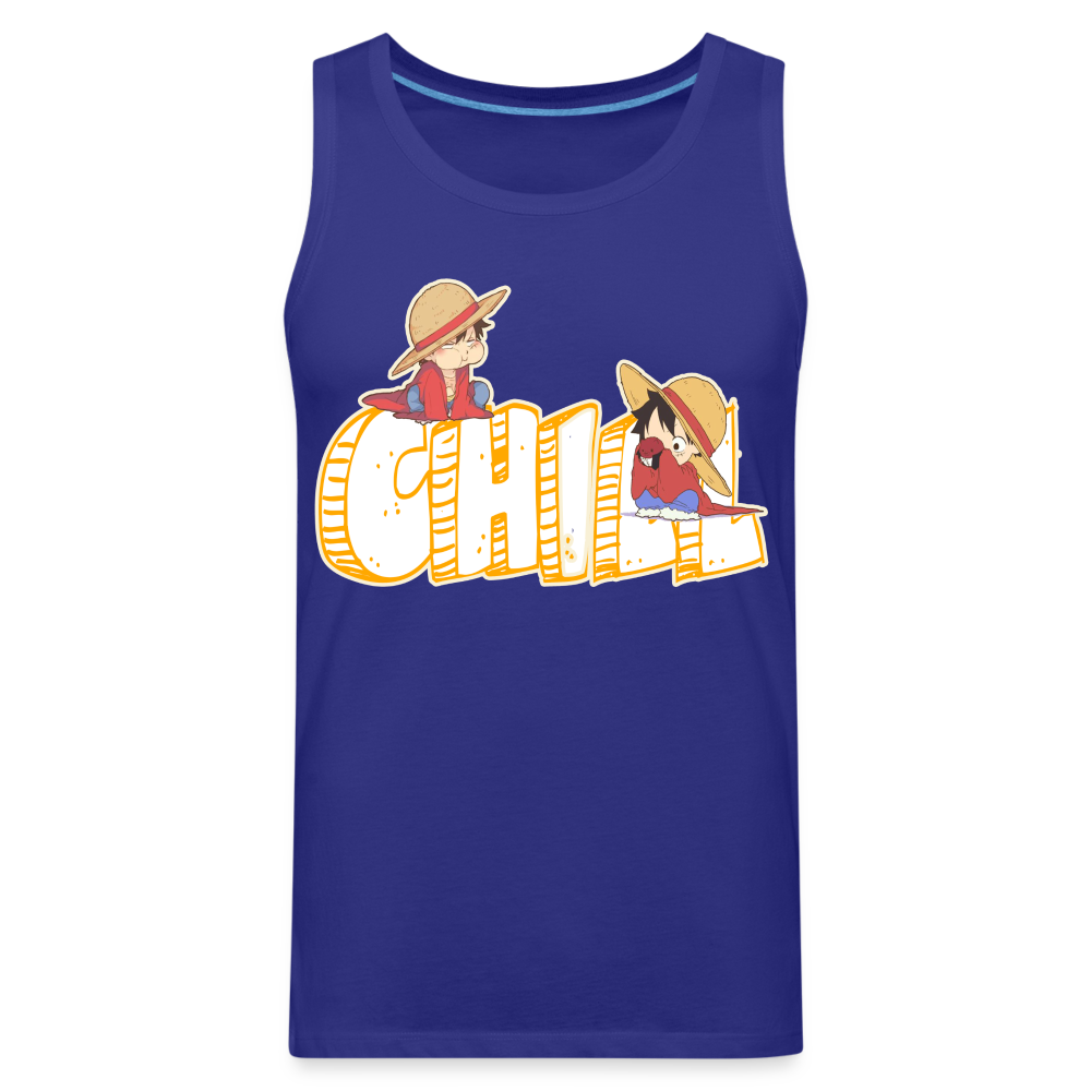 Luffy Chill - Men’s Premium Tank - royal blue