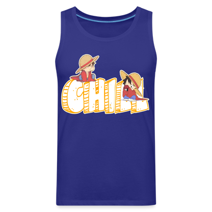 Luffy Chill - Men’s Premium Tank - royal blue