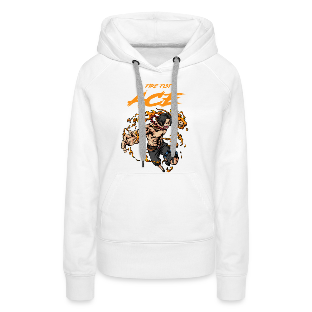 Former Fire Fist - Women’s Premium Hoodie - white