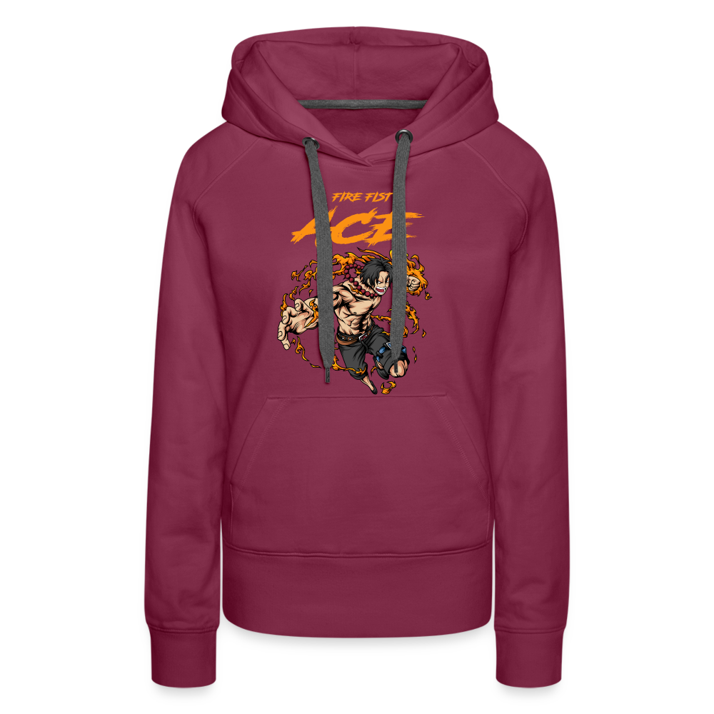 Former Fire Fist - Women’s Premium Hoodie - burgundy